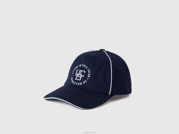 gorra con ala NHBF1493 fuerza aérea azul hombres Benetton