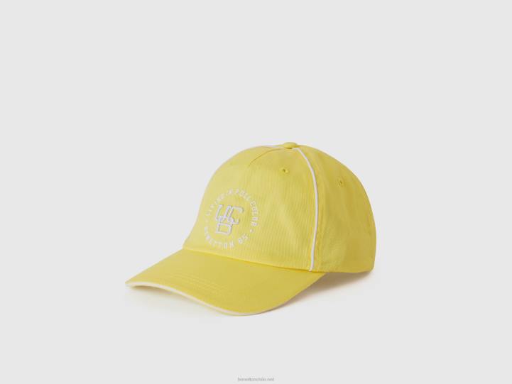 gorra con ala NHBF1498 amarillo hombres Benetton