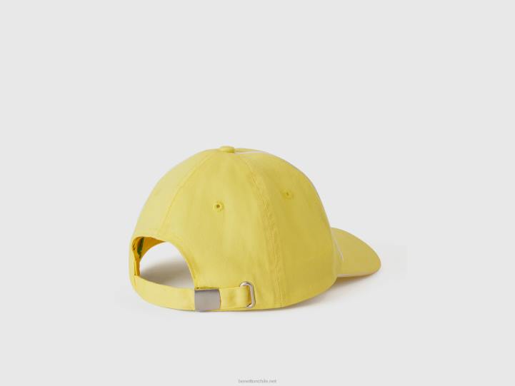 gorra con ala NHBF1498 amarillo hombres Benetton