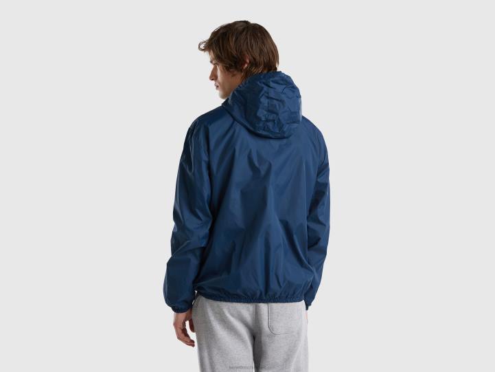 chaqueta de nailon reciclado NHBF1191 fuerza aérea azul hombres Benetton