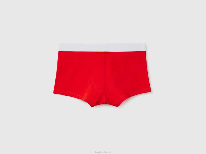 bóxer de algodón orgánico elástico NHBF4705 rojo hombres Benetton