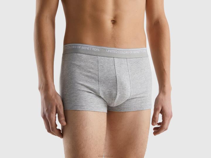 boxers ajustados en algodón orgánico NHBF4733 gris claro hombres Benetton