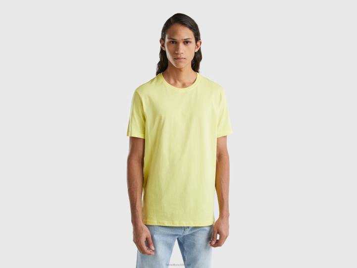 camiseta amarillo limon NHBF4491 amarillo hombres Benetton