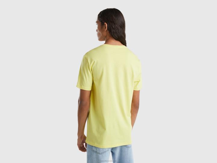 camiseta amarillo limon NHBF4491 amarillo hombres Benetton