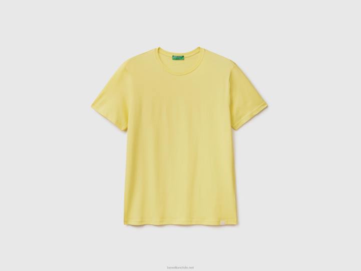camiseta amarillo limon NHBF4491 amarillo hombres Benetton
