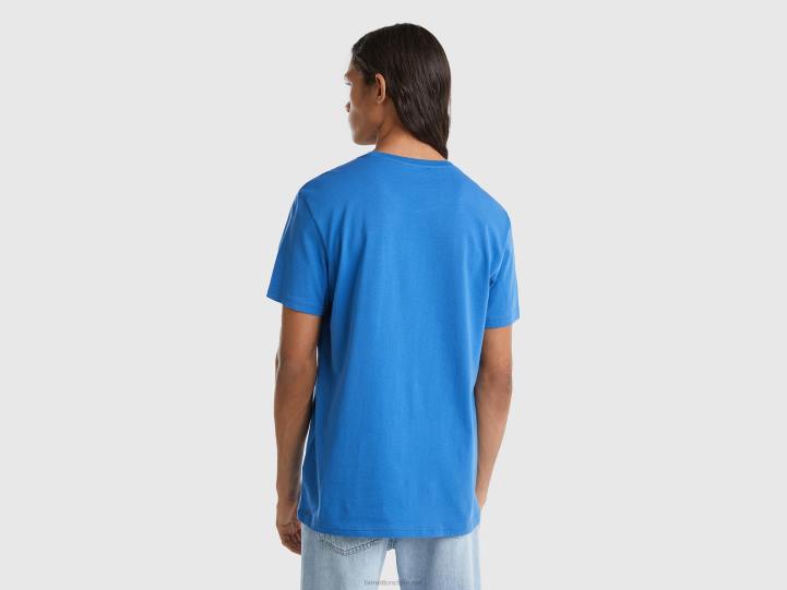 camiseta azul claro NHBF1203 azul claro hombres Benetton