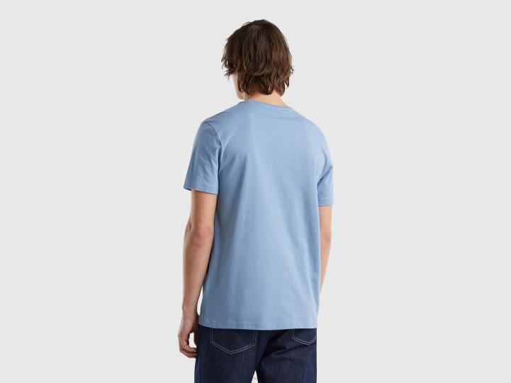 camiseta azul fuerza aerea NHBF1259 fuerza aérea azul hombres Benetton