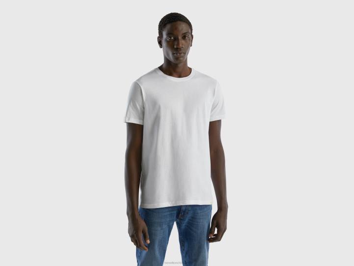 camiseta blanca NHBF1298 blanco hombres Benetton