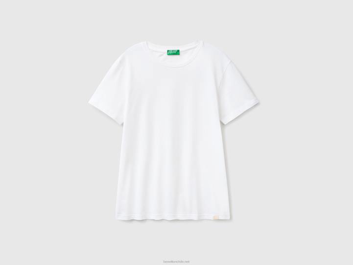 camiseta blanca NHBF1298 blanco hombres Benetton
