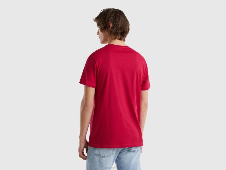 camiseta fucsia NHBF4441 fucsia hombres Benetton
