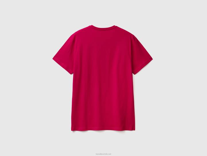 camiseta fucsia NHBF4441 fucsia hombres Benetton