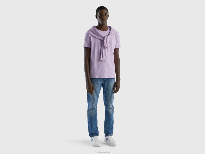 camiseta lila NHBF1243 lila hombres Benetton