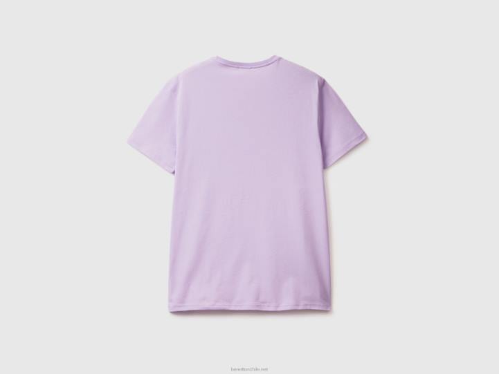 camiseta lila NHBF1243 lila hombres Benetton