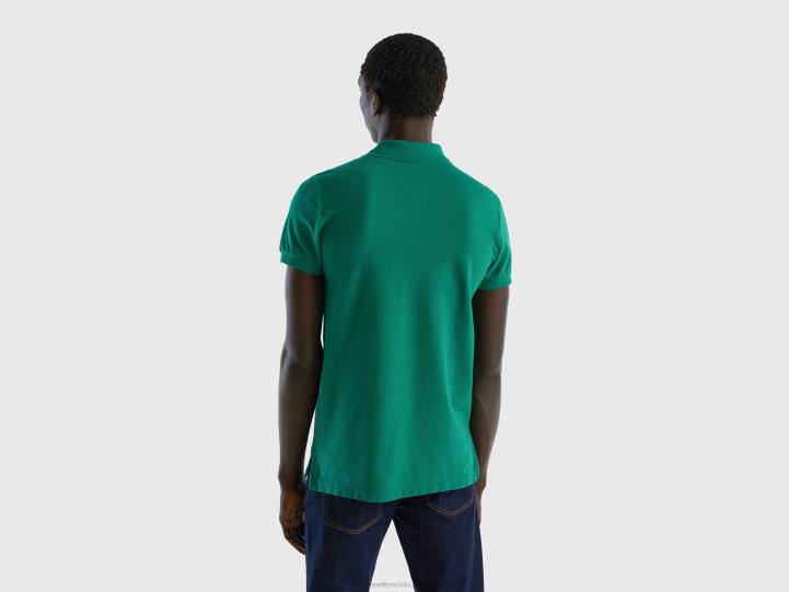 polo slim fit verde oscuro NHBF1399 verde oscuro hombres Benetton