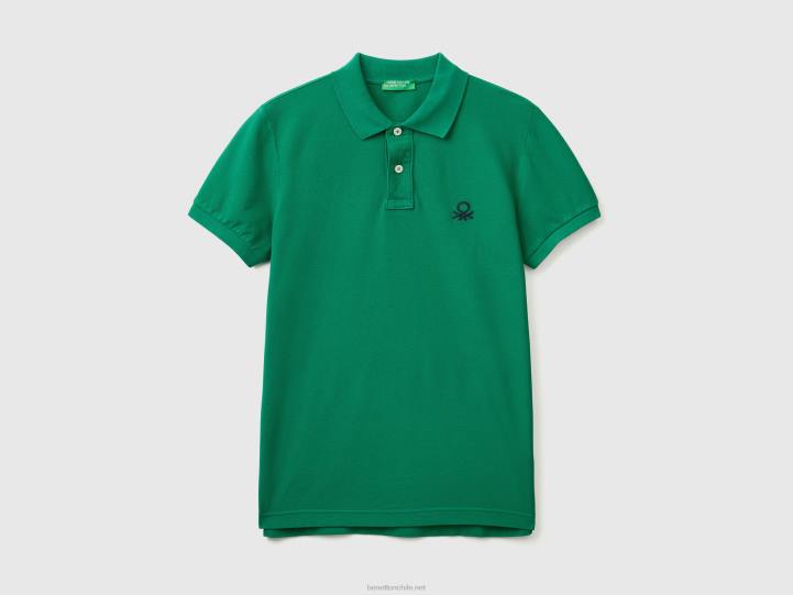 polo slim fit verde oscuro NHBF1399 verde oscuro hombres Benetton
