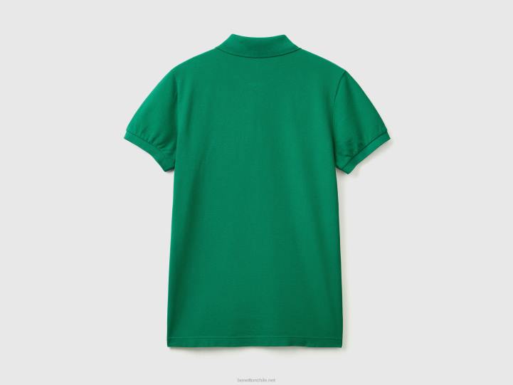 polo slim fit verde oscuro NHBF1399 verde oscuro hombres Benetton
