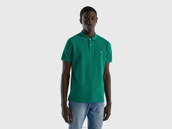 polo verde oscuro regular fit NHBF4572 verde oscuro hombres Benetton