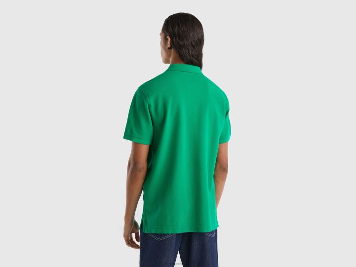 polo verde regular fit NHBF1409 verde hombres Benetton