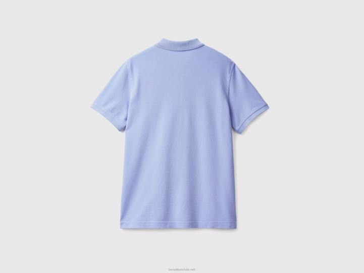 polo violeta bígaro regular fit NHBF1398 bígaro hombres Benetton