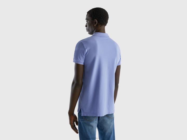 polo violeta bígaro slim fit NHBF1381 bígaro hombres Benetton