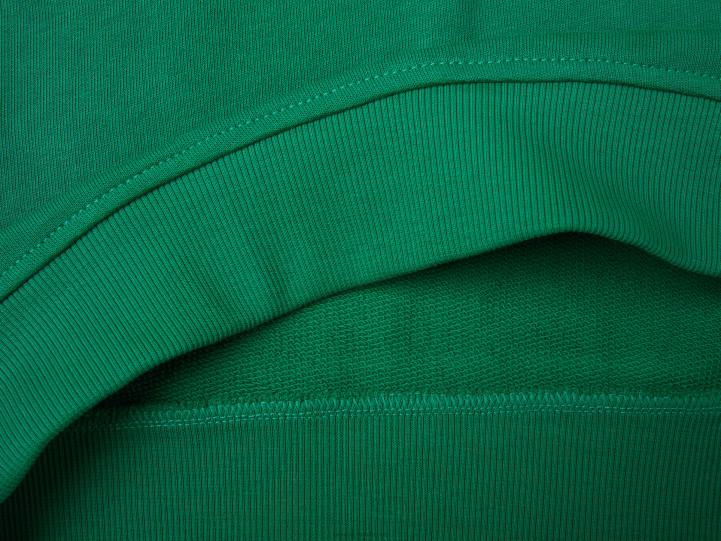 sudadera con cuello redondo y logo estampado NHBF1314 verde oscuro hombres Benetton