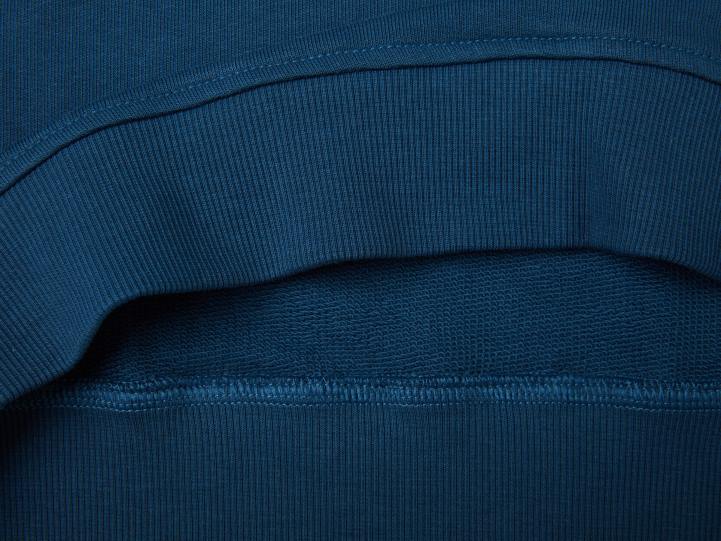 sudadera con cuello redondo y logo estampado NHBF4509 fuerza aérea azul hombres Benetton