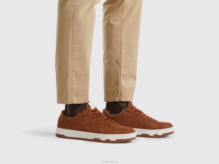 tenis bajos marrones NHBF1567 marrón hombres Benetton