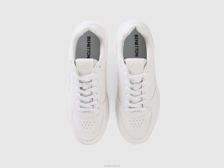 zapatillas bajas blancas NHBF1546 blanco hombres Benetton