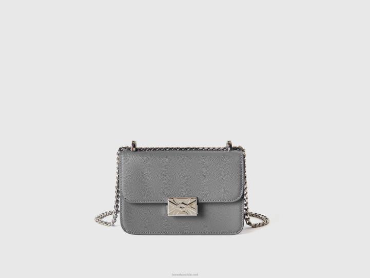 bolso be pequeño gris NHBF768 gris mujer Benetton