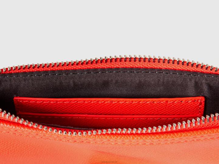 dos bolsos en polipiel NHBF730 rojo mujer Benetton