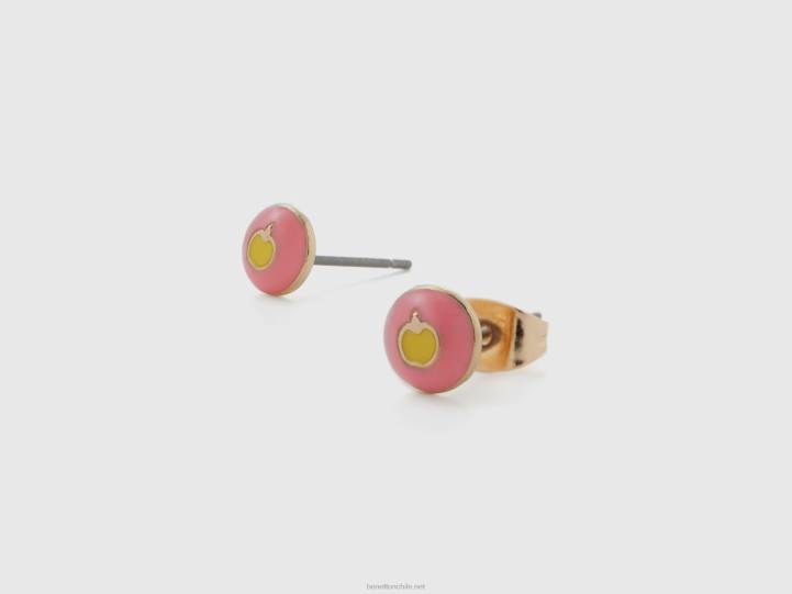 aretes de manzana roja NHBF871 rosa mujer Benetton