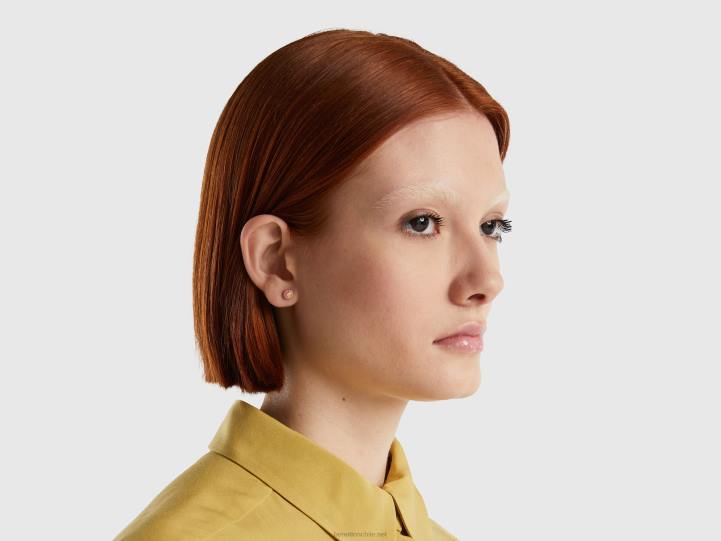 aretes de manzana roja NHBF871 rosa mujer Benetton