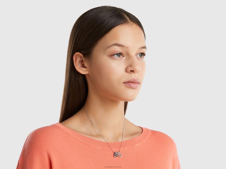 collar de plata ser NHBF704 plata mujer Benetton