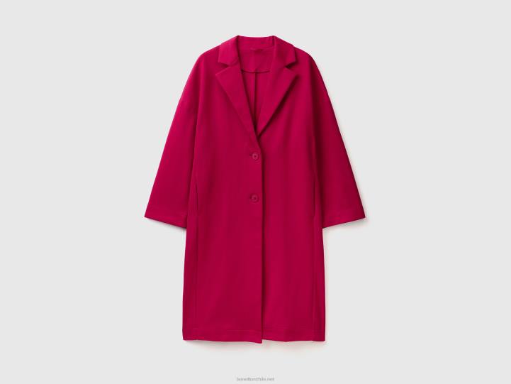 plumero largo sin forro NHBF238 fucsia mujer Benetton