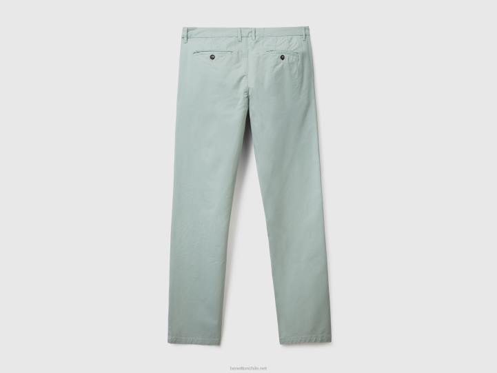 chino gris verde slim fit NHBF4634 gris mujer Benetton