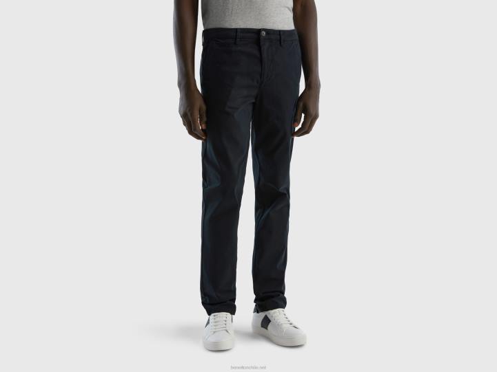 chino slim fit negro NHBF4662 negro mujer Benetton