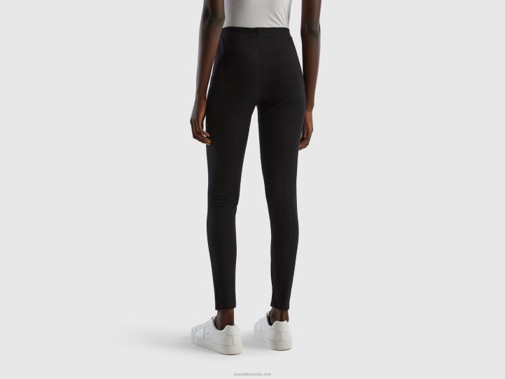 polainas elásticas NHBF642 negro mujer Benetton