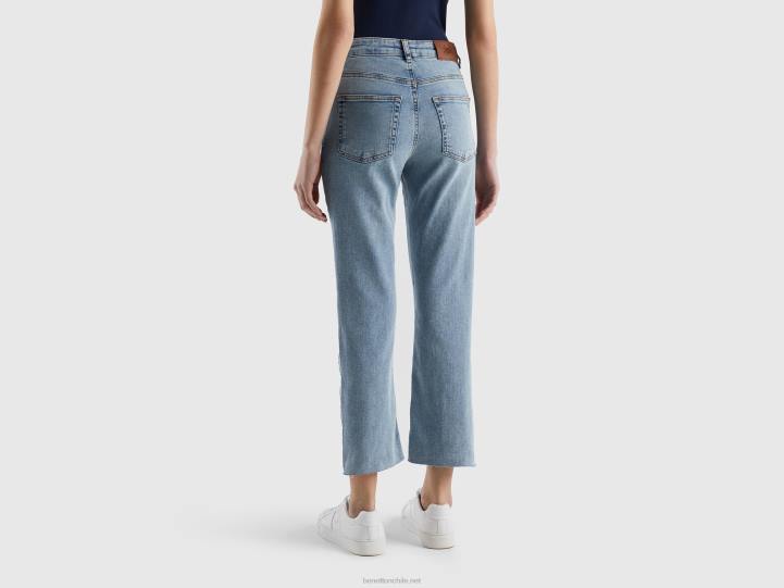 vaqueros capri con cinco bolsillos NHBF4131 cielo azul mujer Benetton