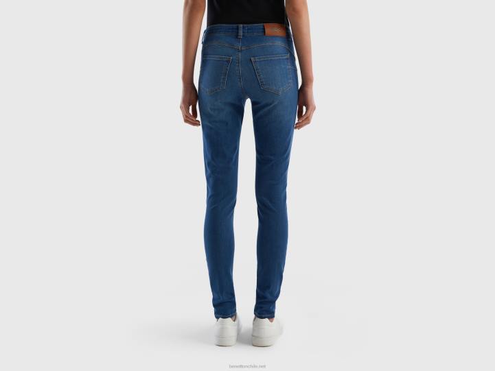 vaqueros pitillo push up NHBF683 azul mujer Benetton