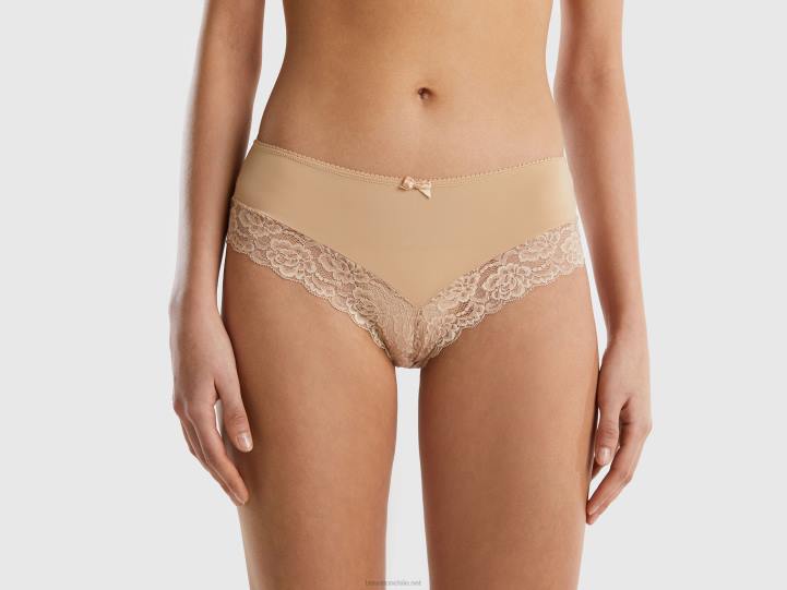 ropa interior brasileña elástica con encaje NHBF4232 desnudo mujer Benetton