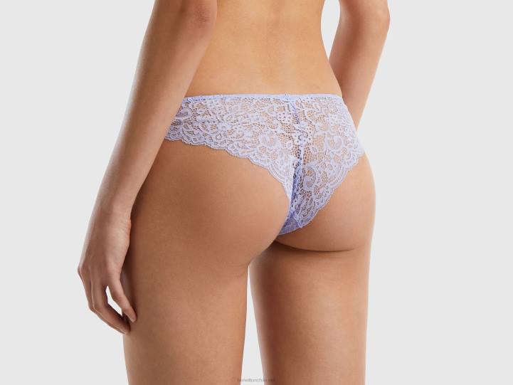 ropa interior brasileña en encaje NHBF4260 lavanda mujer Benetton
