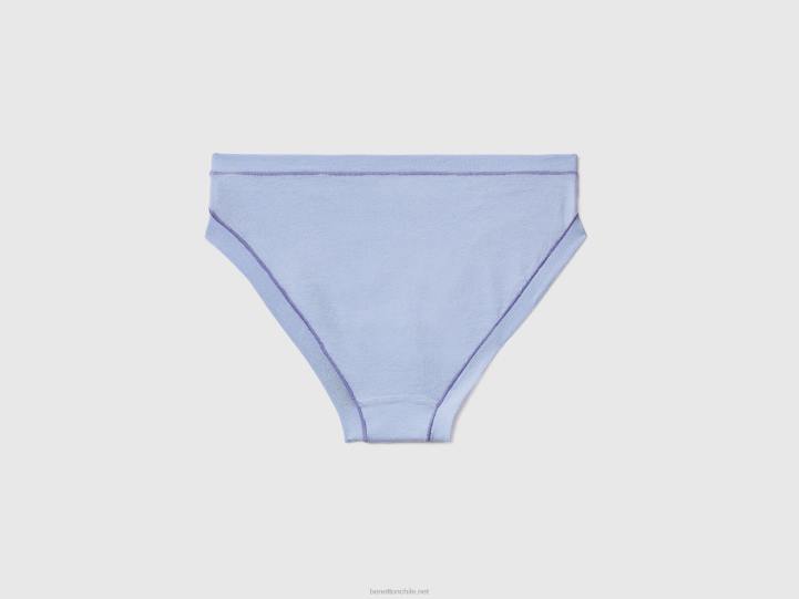 ropa interior de tiro bajo en algodón orgánico súper elástico NHBF993 lavanda mujer Benetton
