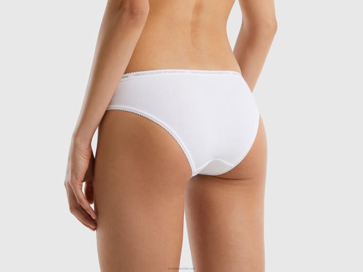 ropa interior en algodón orgánico NHBF4305 blanco mujer Benetton