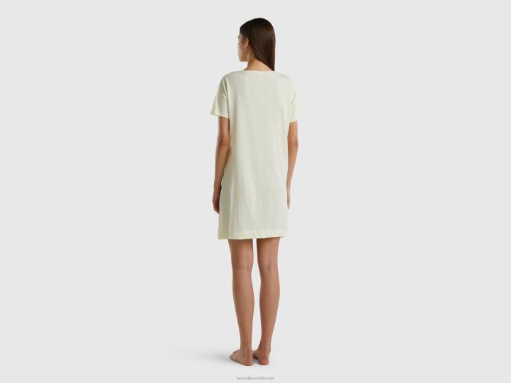 camisón bugs bunny y lola NHBF4240 vainilla mujer Benetton