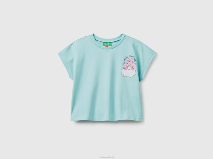 camiseta con estampado de osos amorosos NHBF5249 agua niños Benetton