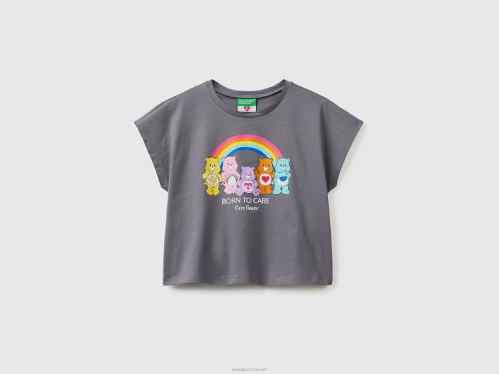 camiseta con estampado de osos amorosos NHBF5282 gris oscuro niños Benetton