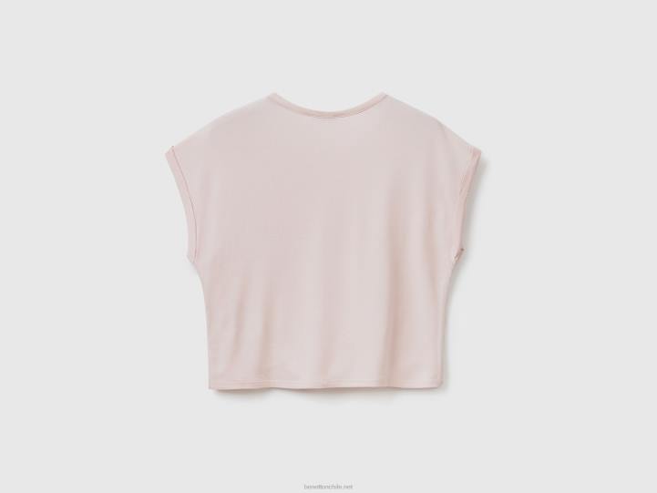 camiseta con lentejuelas NHBF5287 Rosa suave niños Benetton