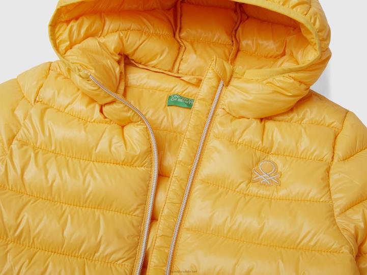 chaqueta acolchada con capucha NHBF2428 amarillo niños Benetton