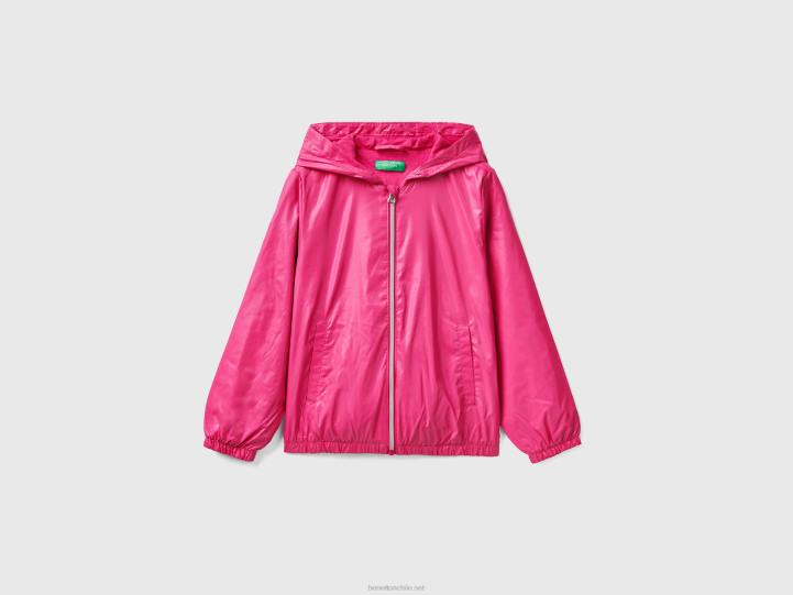 chaqueta ligera "rain defender" NHBF2421 fucsia niños Benetton