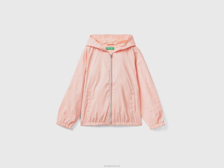 chaqueta ligera "rain defender" NHBF2432 Rosa suave niños Benetton
